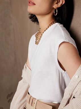 White Banana Republic Relaxed Women's Top